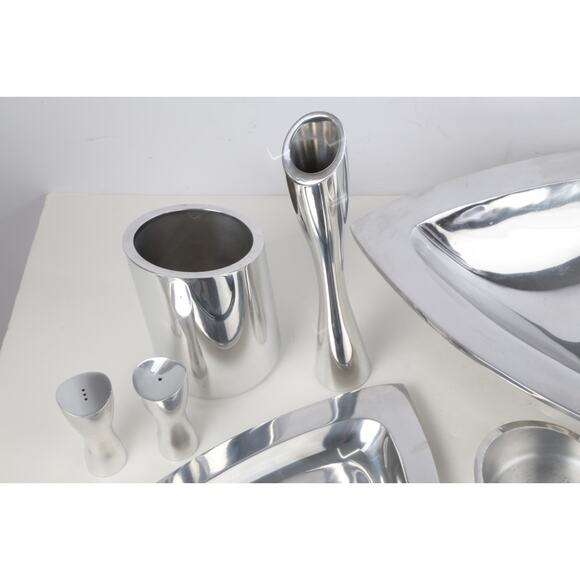 Nobe Silver Plated Set Vase Candle Holders Wine Rack Plates & Bowl Décor Holiday - Picture 7 of 16